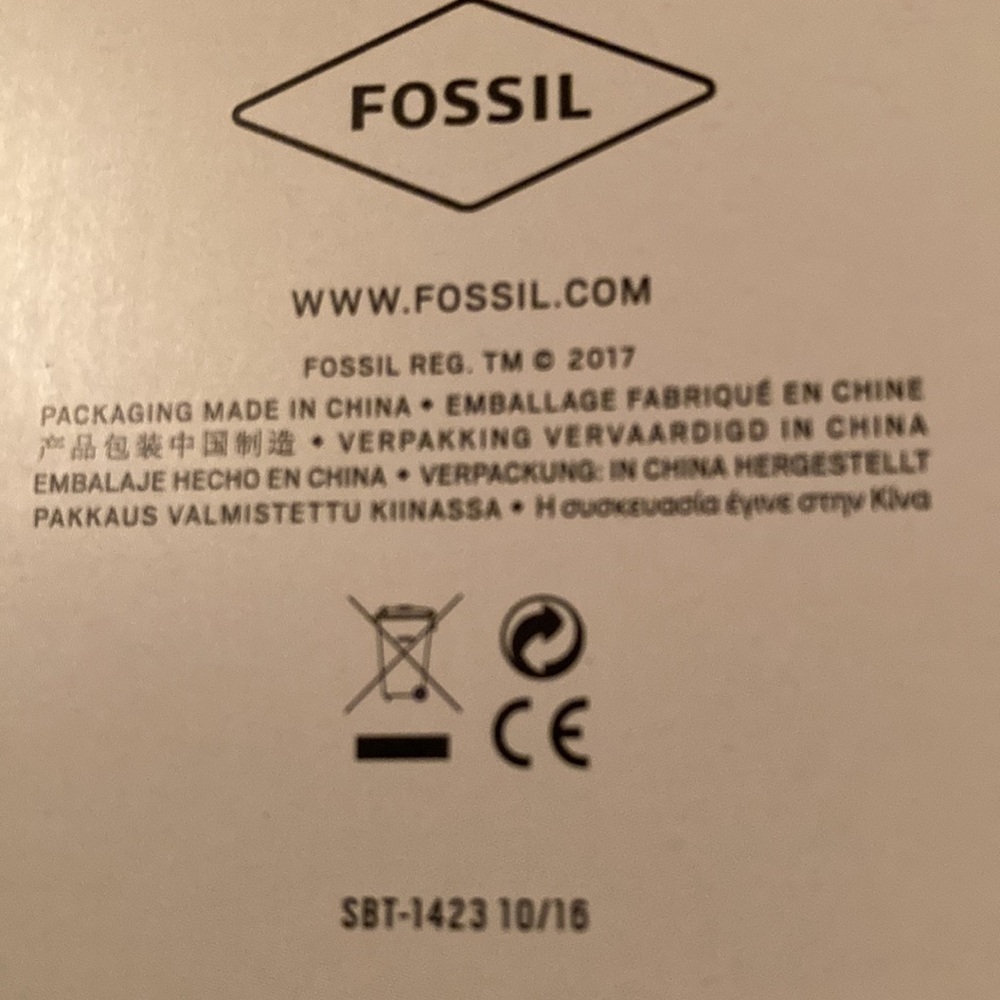 NWOT FOSSIL Metal Watch Box/Tin - Picture 8 of 8